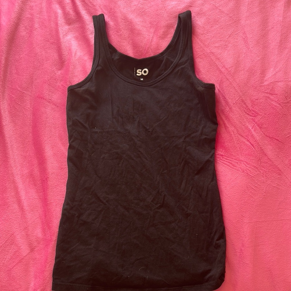 SO Women's Black Tank Top